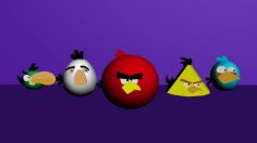 مدل سه بعدی angry birds