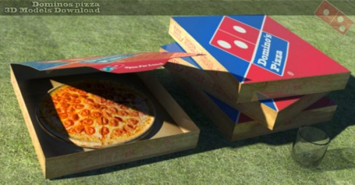 مدل سه بعدی پیتزا